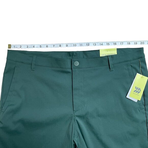 ALL IN MOTION CARGO GOLF SHORTS MENS SIZE 40 ATHLETIC 5 POCKETS DARK GREEN NWT - Picture 11 of 13